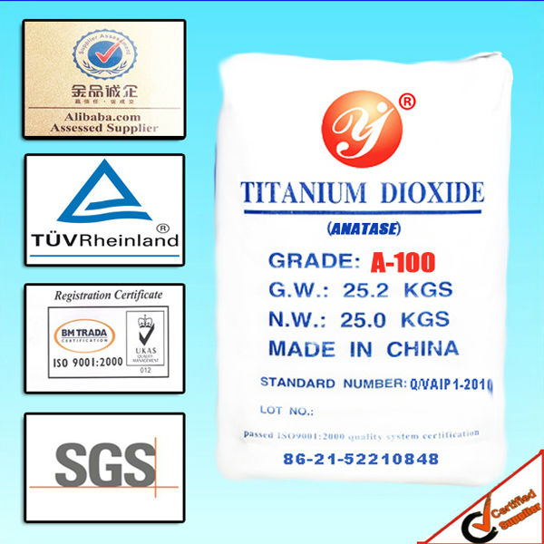 Industrial Grade Anatase Titanium Dioxide A100 Is Applied To Indoor Powder