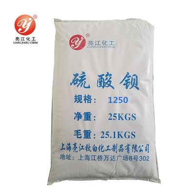 CAS 7727 43 7 Barium Sulfate Baso4 Filler Superfine Grade 1250 Mesh White Color