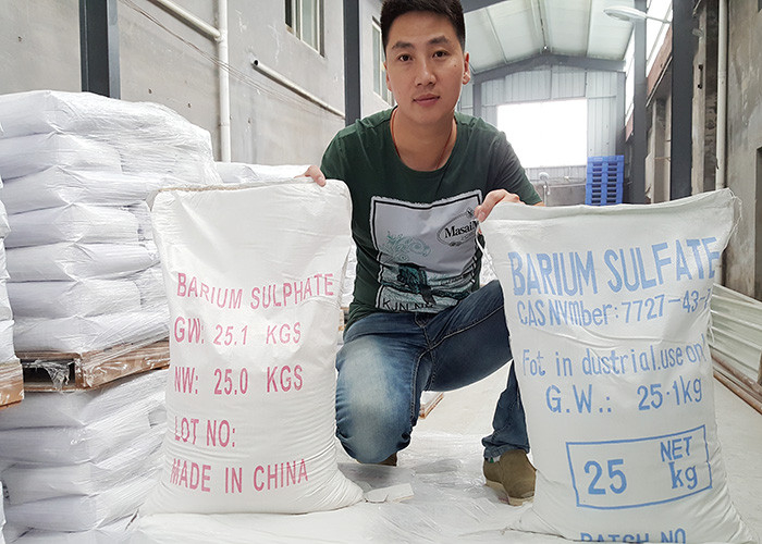 Specific Gravity 4.1-4.3 Barite Powder For Weighting Agent CAS No. 7727-43-7