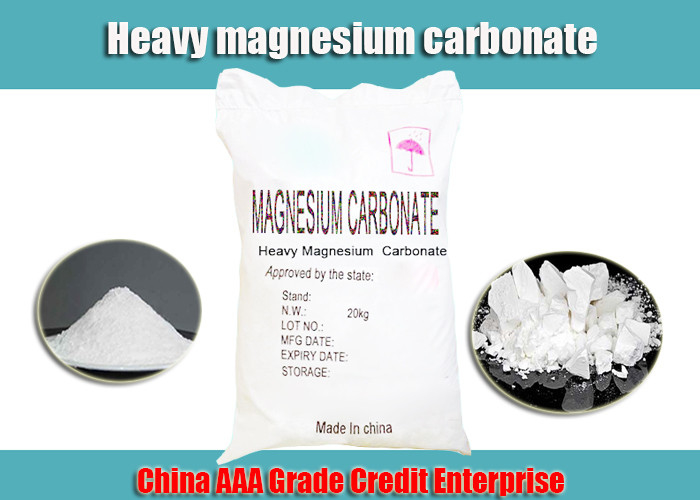 White Heavy Magnesium Carbonate Easily Absorbing Moisture CAS No 2090-64-4