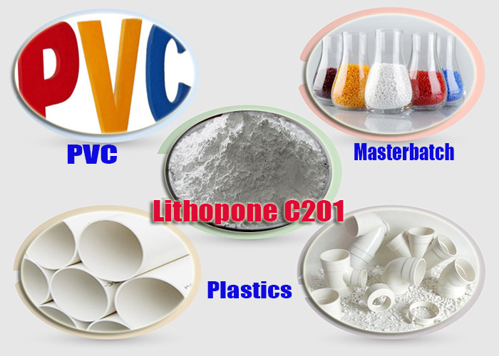 CAS No. 1345-05-7 ZnS-BaSO4 Powder For Masterbatch / Polyformaldehyde Plastics